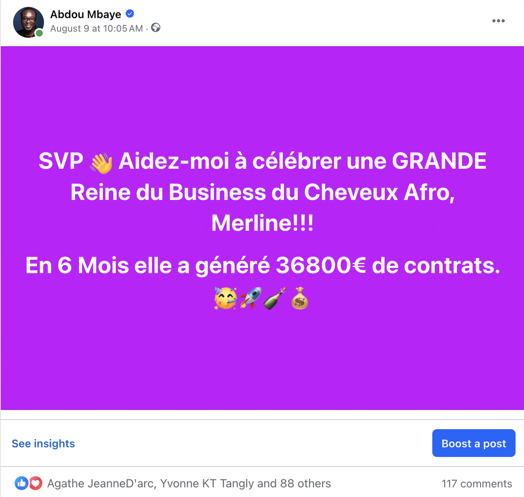 R&eacute;sultat de Merline : 36 800&euro; en 6 mois