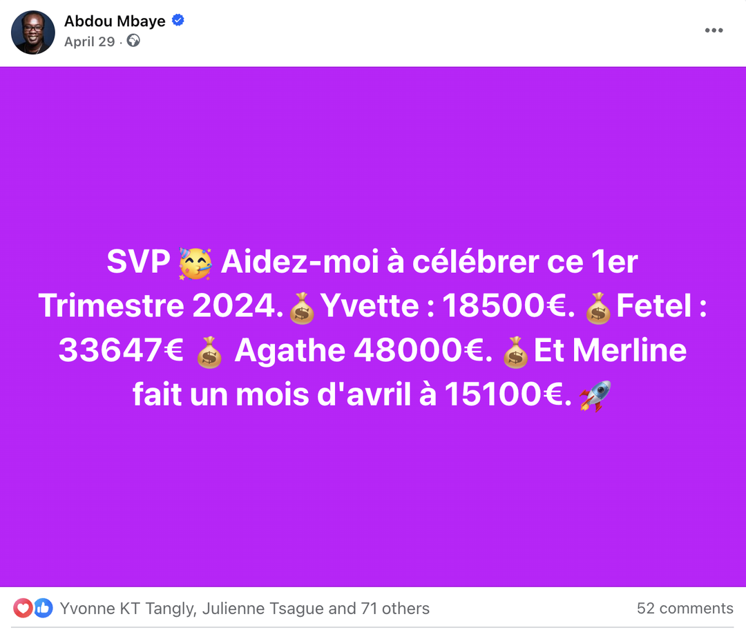 Plusieurs victoires de clientes